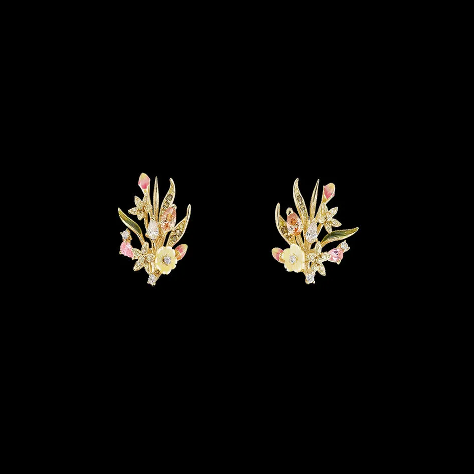 Mini Posie Canary Earrings