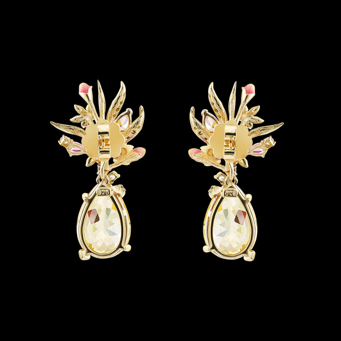 Mini Posie Canary Earrings