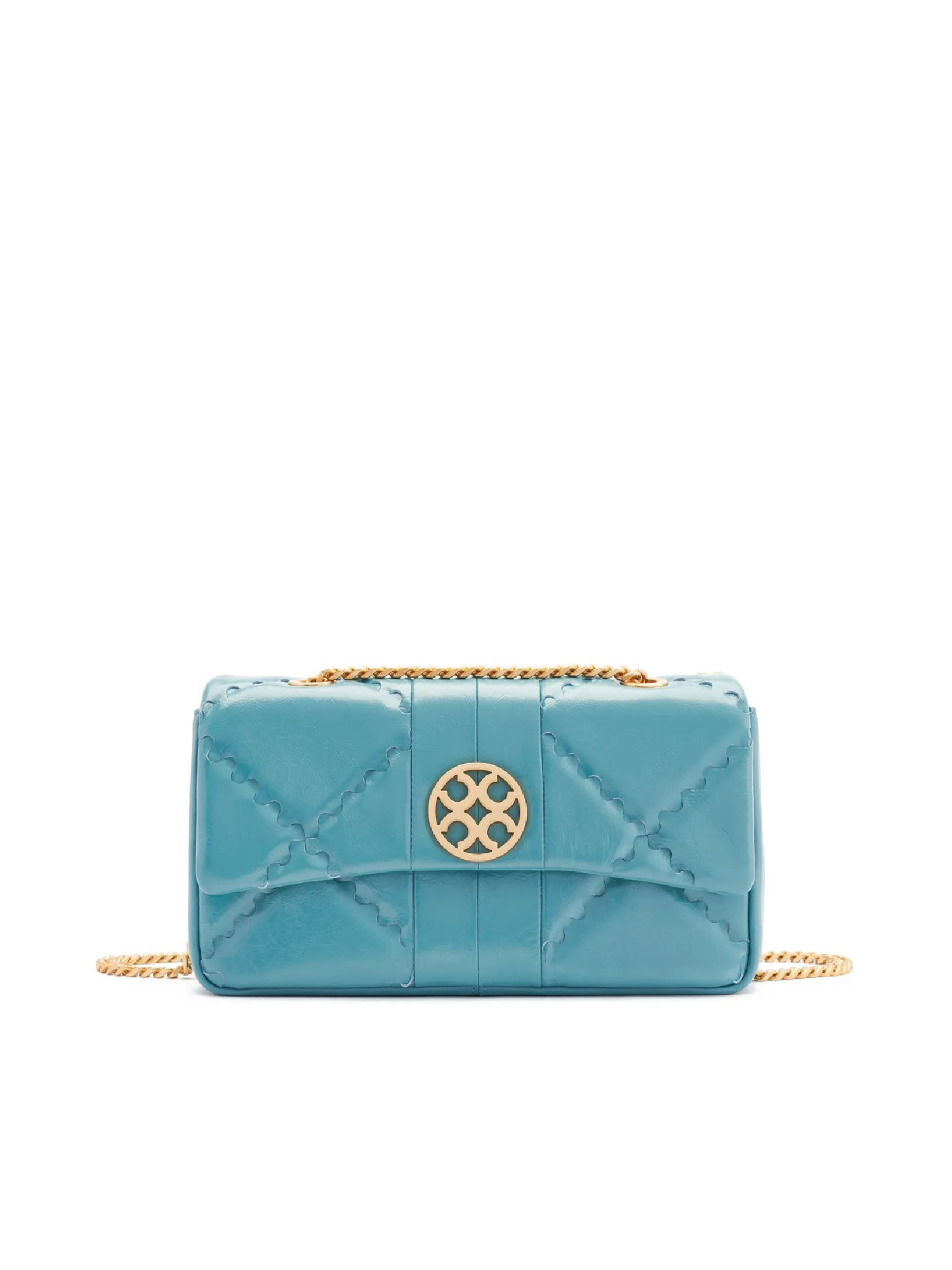 Mosaic Diamond Chain Bag - Blue
