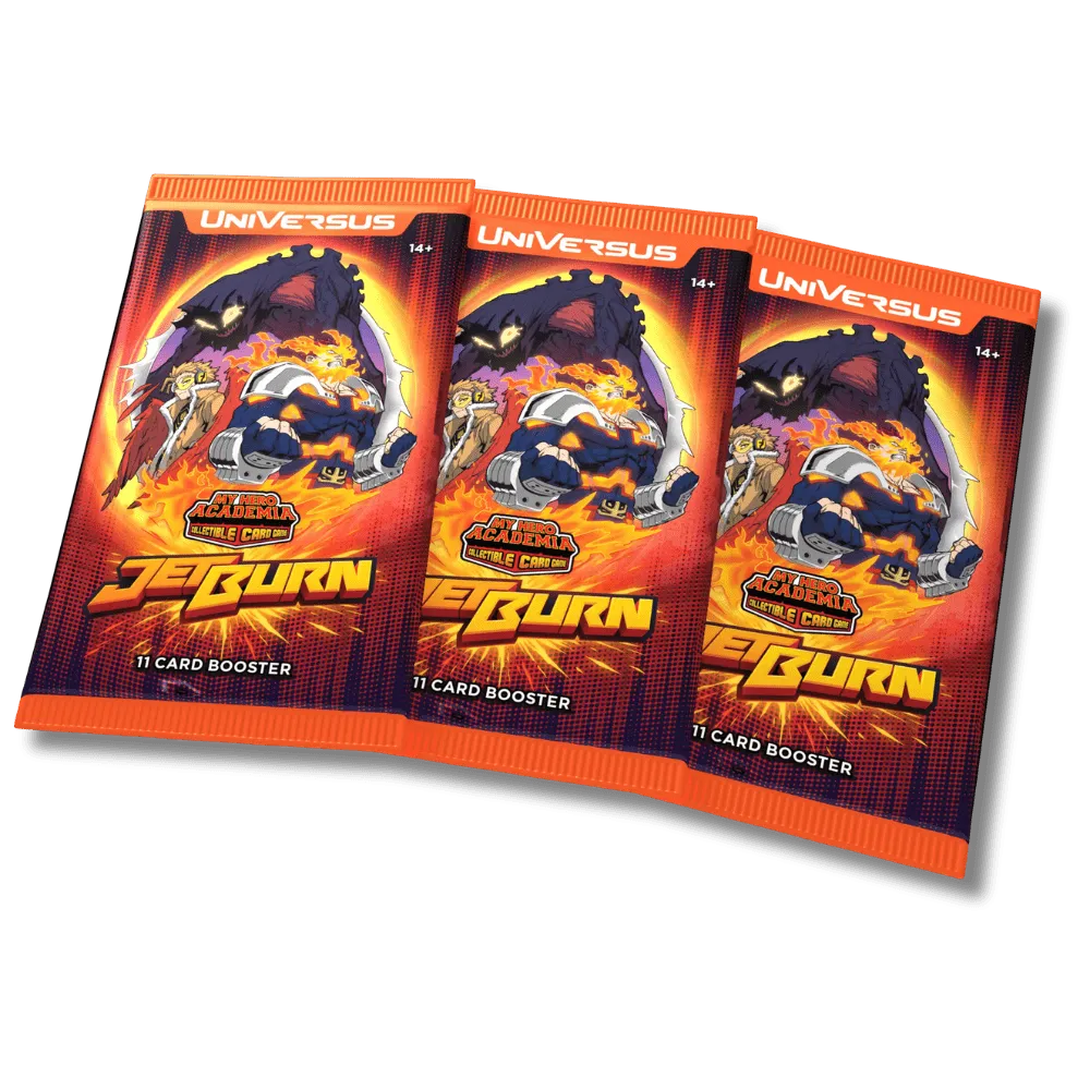 My Hero Academia CCG: Jet Burn Booster Display