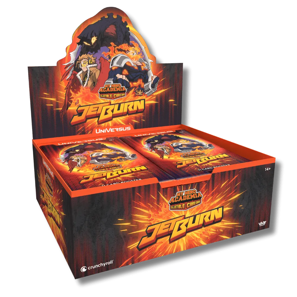 My Hero Academia CCG: Jet Burn Booster Display