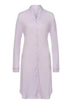 Natural Comfort Tencel Button Front Nightgown | Lilac Fog 77964-2464