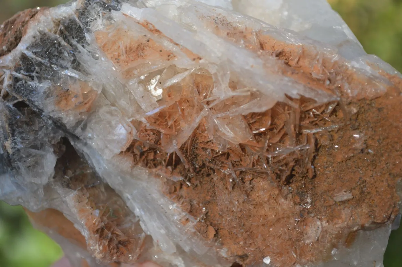 Natural Rare Bladed Barite Specimens x 3 From Congo