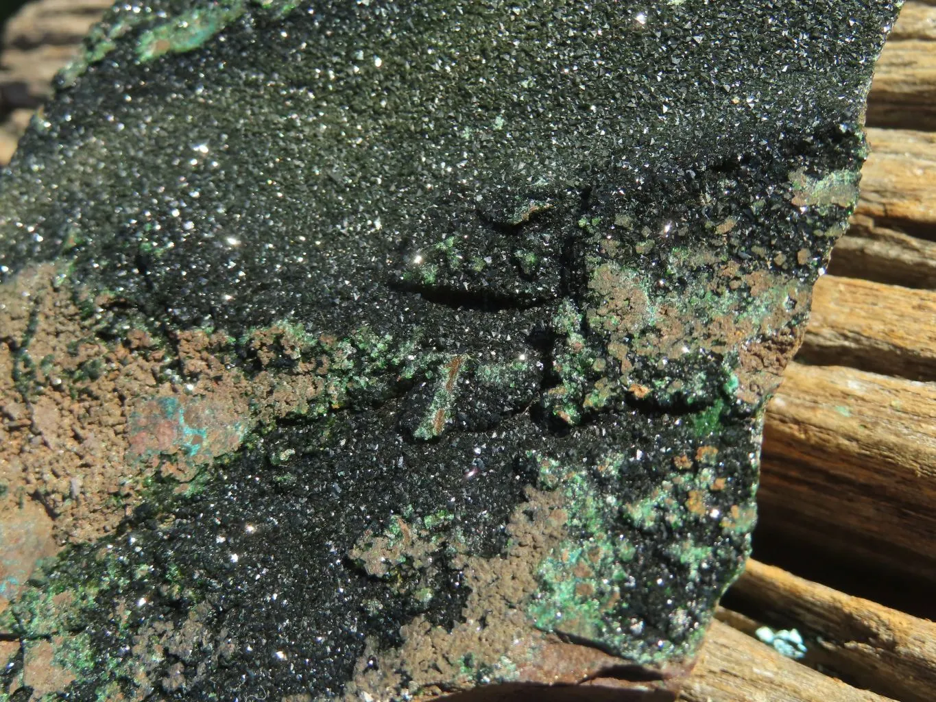 Natural Rare Copper Phosphate Libethenite On Dolomite Specimen x 1 From Shituru, Congo