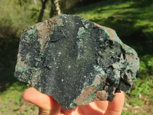 Natural Rare Copper Phosphate Libethenite On Dolomite Specimen x 1 From Shituru, Congo