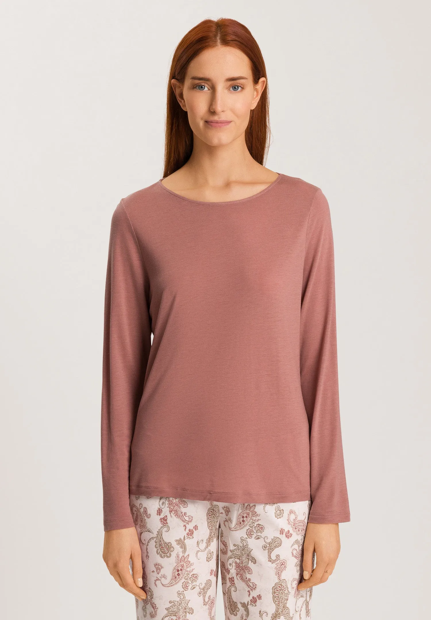 Natural Wear Relaxed Round Neck Top | Burlwood 78847-2348