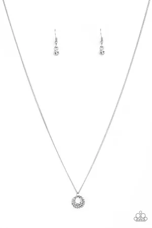 One Small Step For GLAM - White Necklace - Paparazzi Accessories