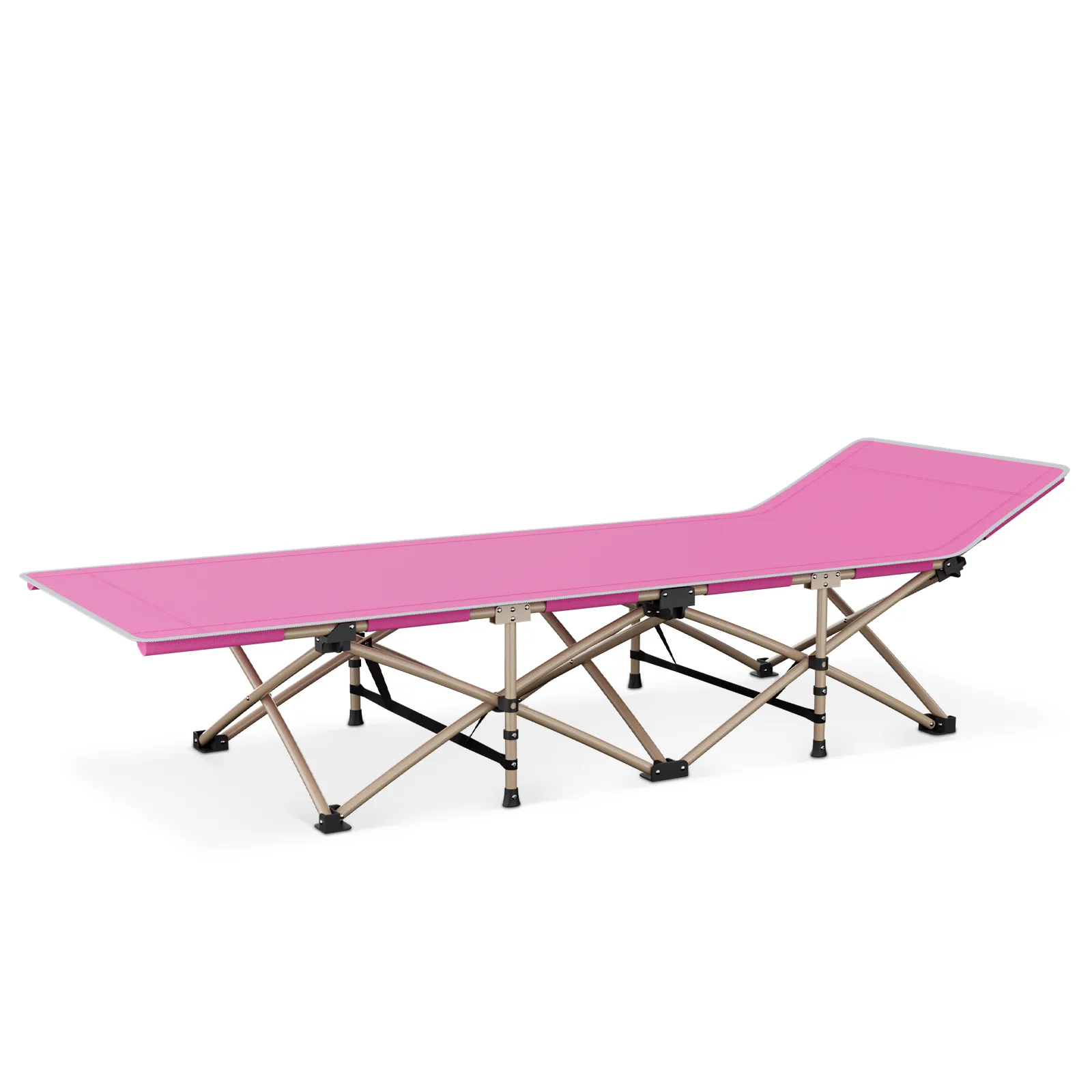 Oxford Foldable Military Cot Porable Reclinable Camping Bed - Aluminum Frame