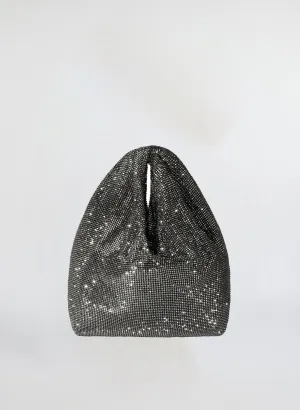 Paige Rhinestone Chain Mesh Bag