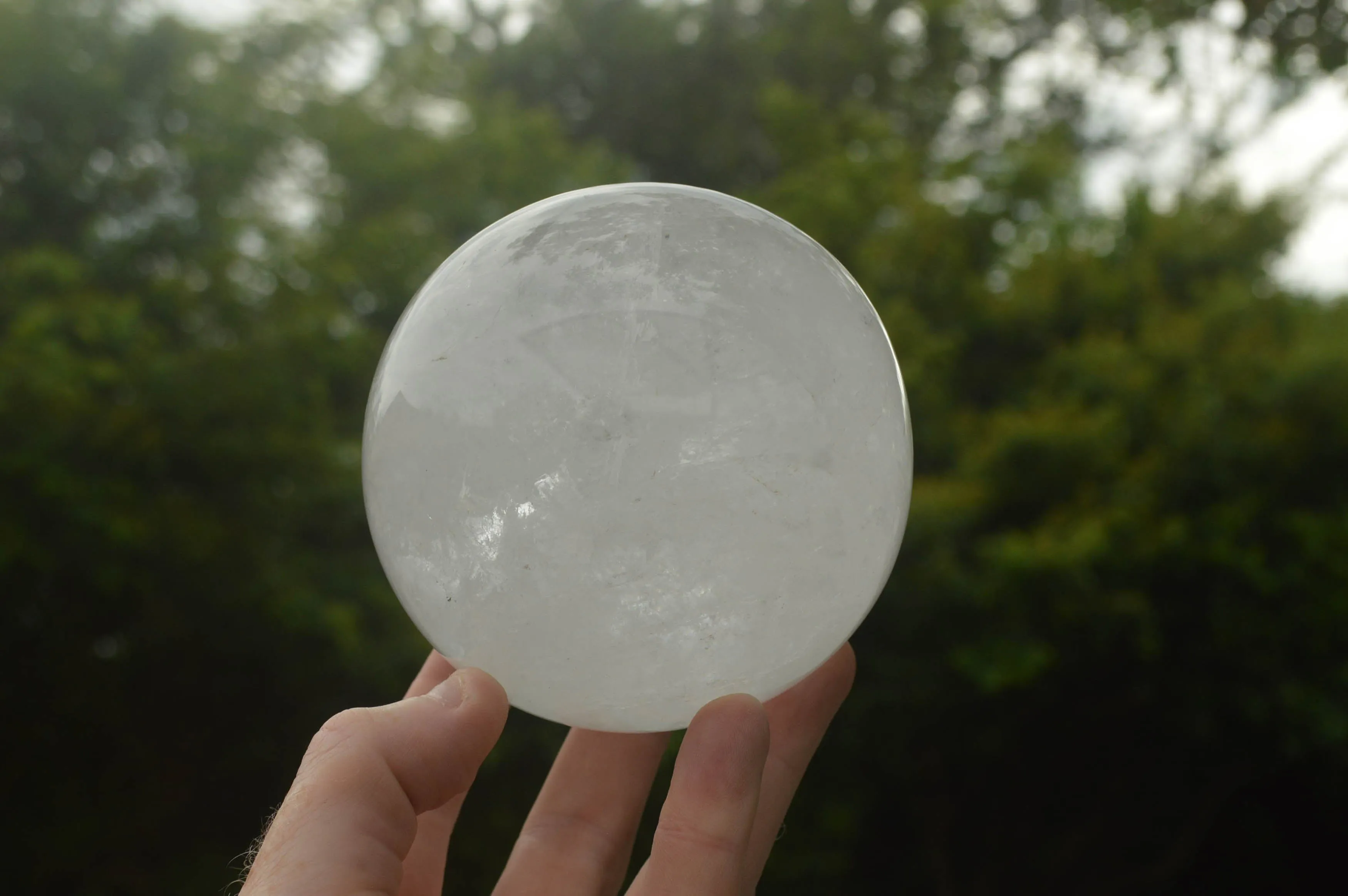 Polished Clear Quartz Crystal Balls / Spheres With Wooden Stands x 2 From Madagascar