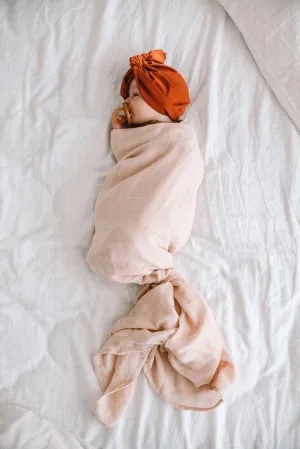 Pop Ya Tot - Muslin Swaddle - Tissue Pink