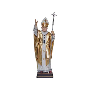 Pope Saint John Paul II - Wood Carved