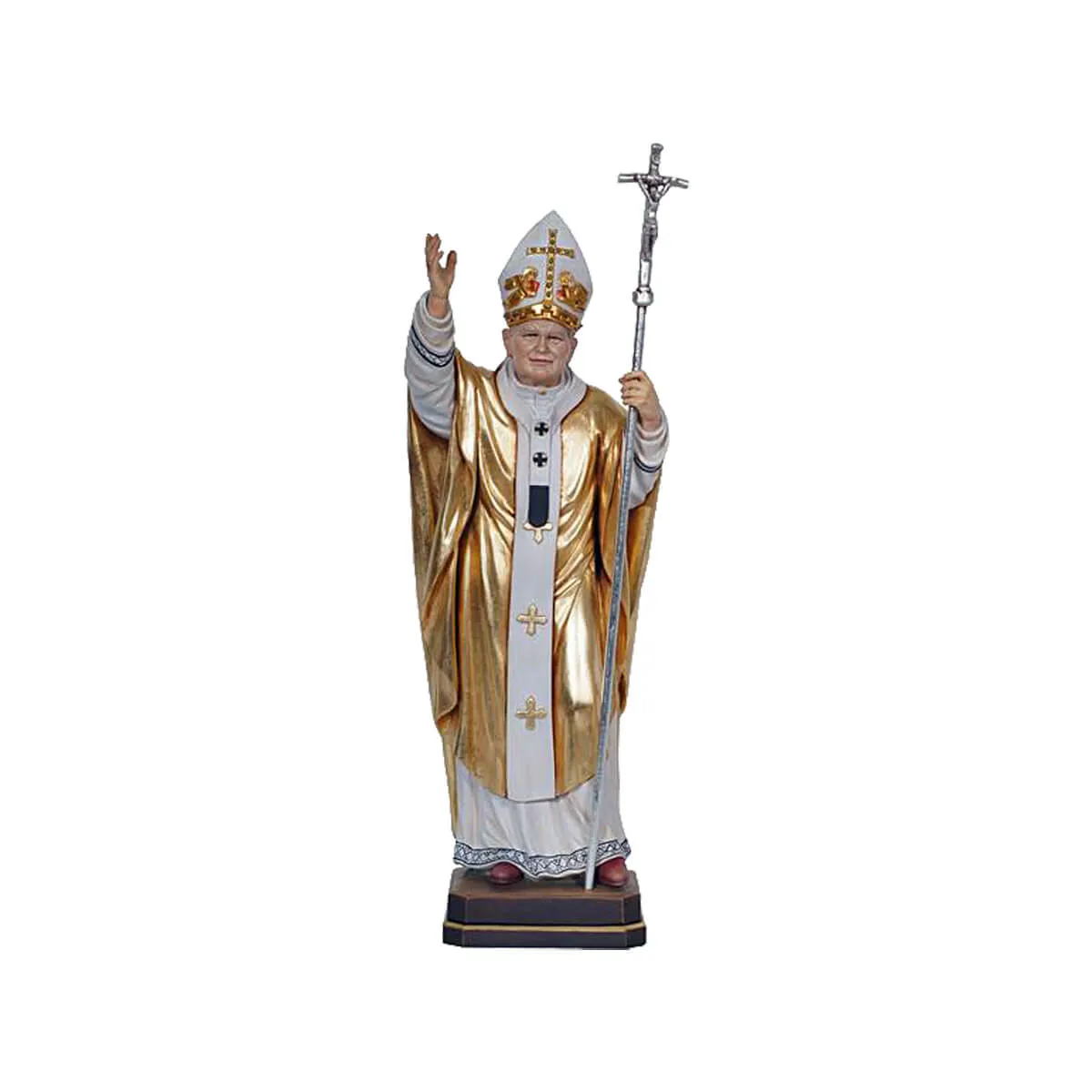 Pope Saint John Paul II - Wood Carved