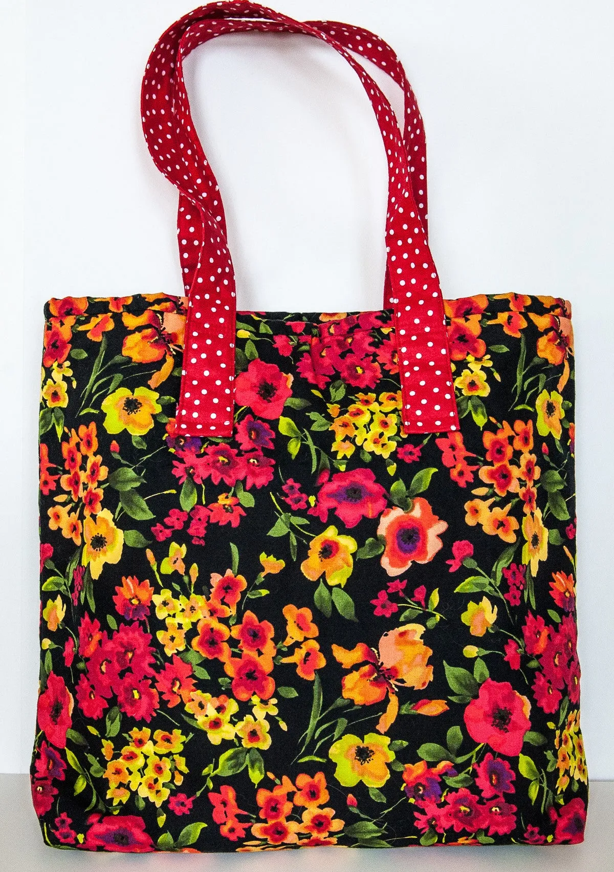 Quilted Handbag Joyful Garden At Night