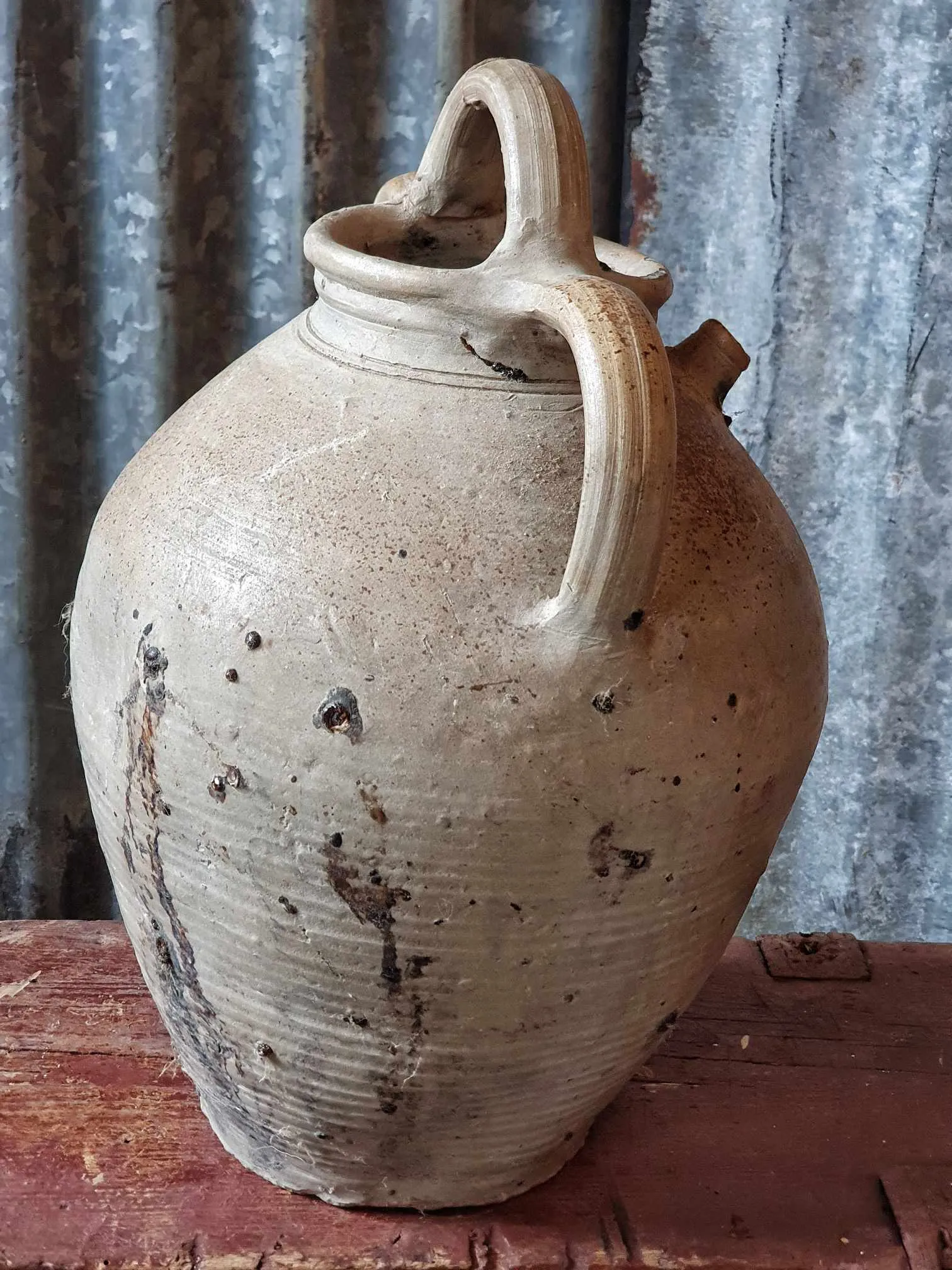 Rare Antique French 19th Century Cruche from Agen