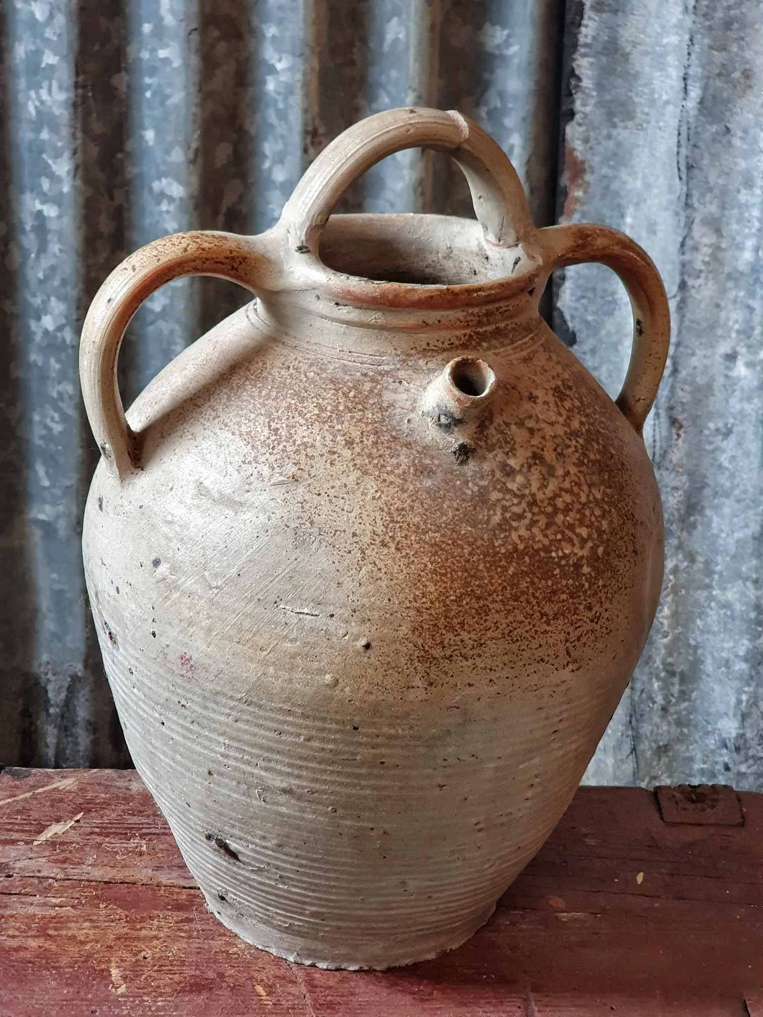 Rare Antique French 19th Century Cruche from Agen