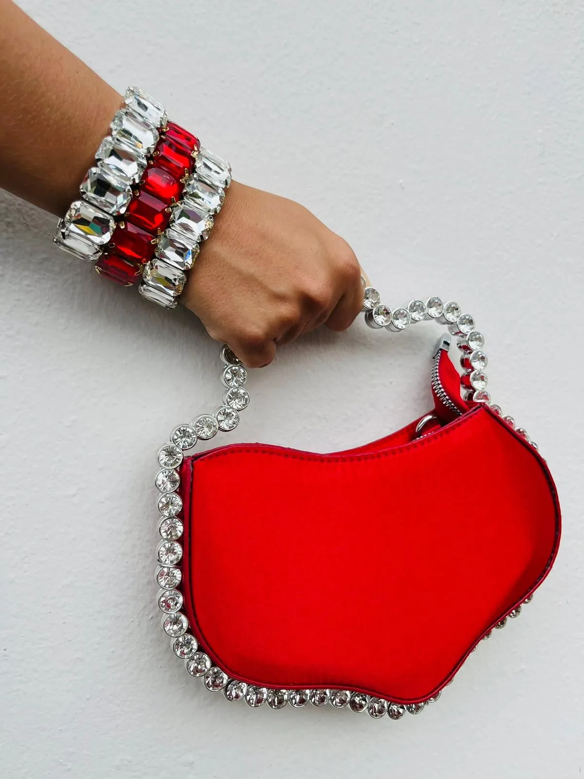 Red Satin Bag