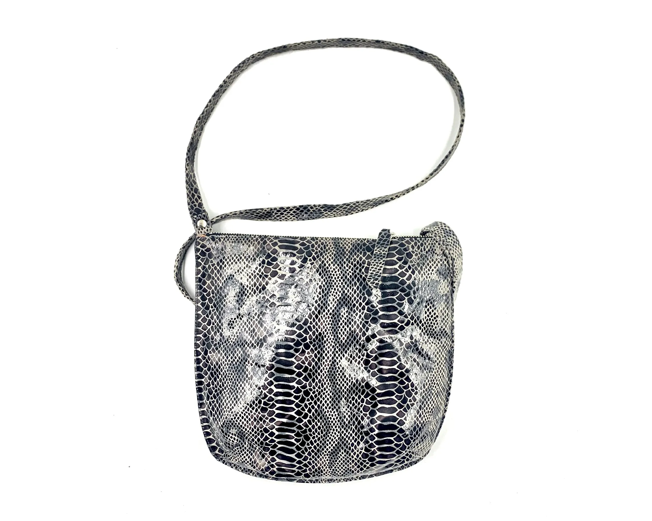 Rolita Crossbody Bag in Grey & Black Snake LIMITED EDITION