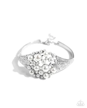 Royal Red Carpet - White Bracelet - Paparazzi Accessories
