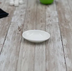 Set Of 12 White Snack / Sauce Snack Dish 3.5" inch X 2.5" inch |