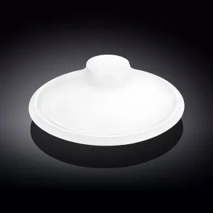 Set Of 3 White Round Platter With Sauce Compartment 10" inch |