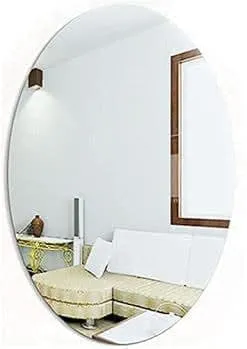 SIDDHU HUB Flexible Mirror Sheets Self-Adhesive Plastic Mirror Tiles Non-Glass Mirror Stickers for Home Decoration
