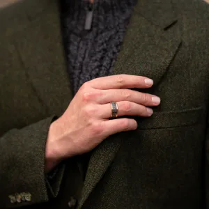 Silver Arda Ring with Rare Irish Gold