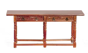 Spanish Refectory Table, Walnut Finish ON SPECIAL