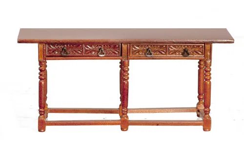 Spanish Refectory Table, Walnut Finish ON SPECIAL