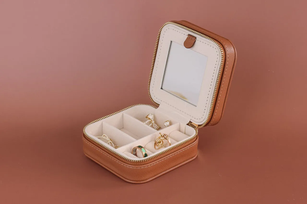SS Leather Jewelry Case - Cocoa