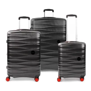 Stella Suitcase Set of 3 - Black