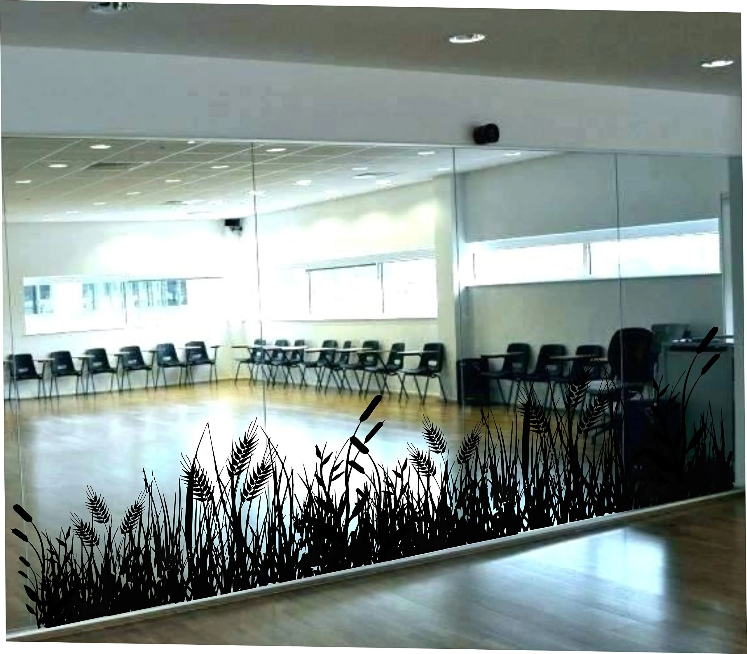 Sticker Hub Wall Sticker for Living Room -Bedroom - Office - Home Decor | Wheat Grass Wall Stickers (29Cm X 117Cm) BS829