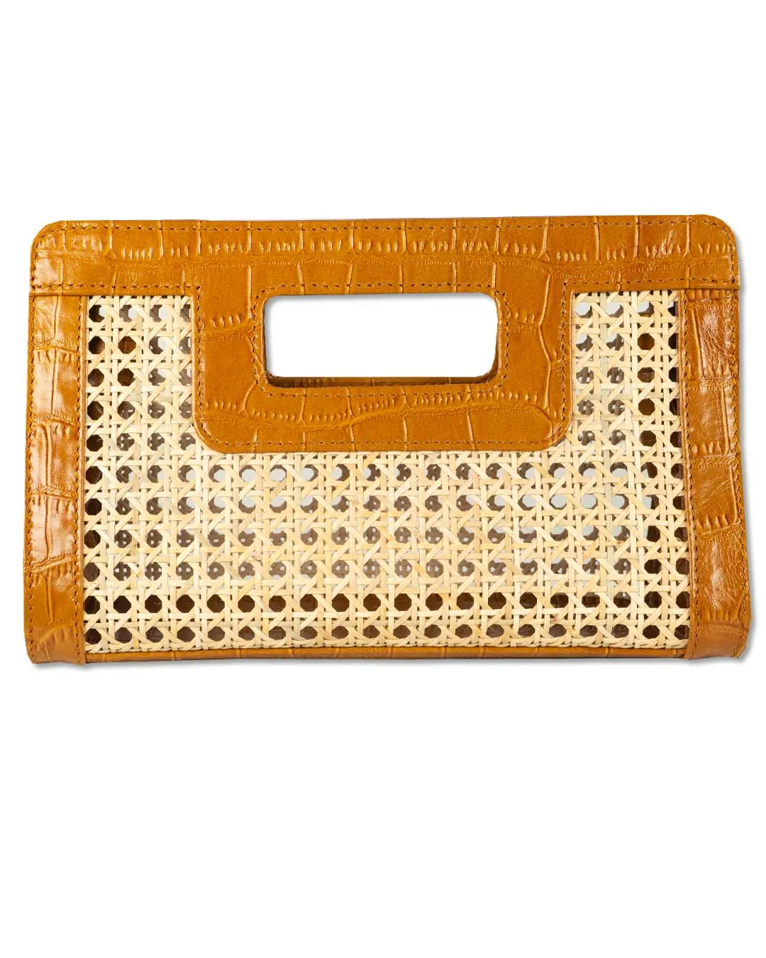 SUGAR CANE CLUTCH | CARAMEL