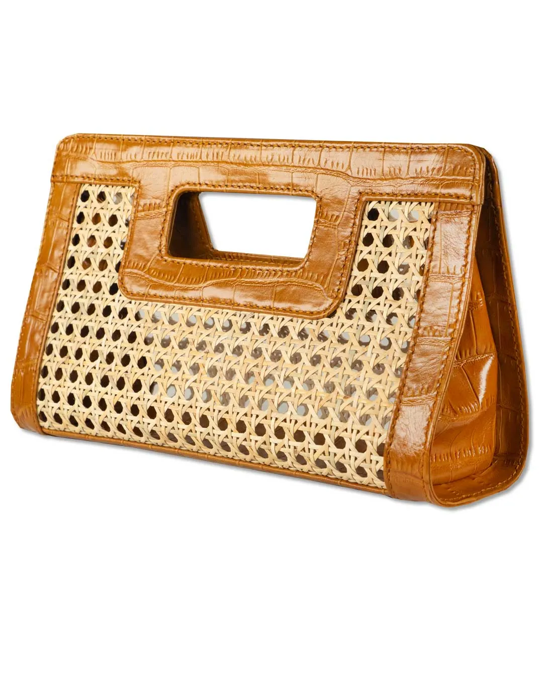 SUGAR CANE CLUTCH | CARAMEL