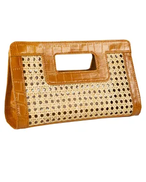 SUGAR CANE CLUTCH | CARAMEL