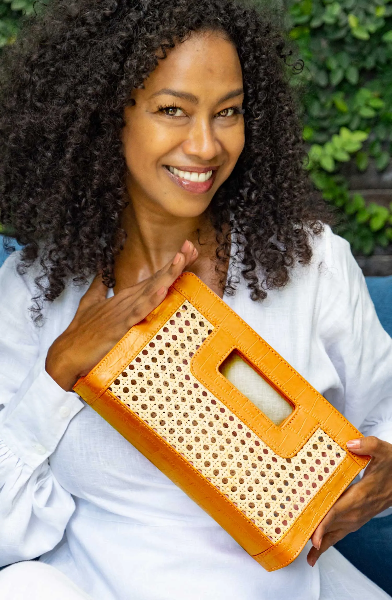 SUGAR CANE CLUTCH | CARAMEL