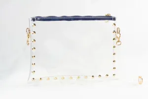 The Parker Clear Handbag in Blue