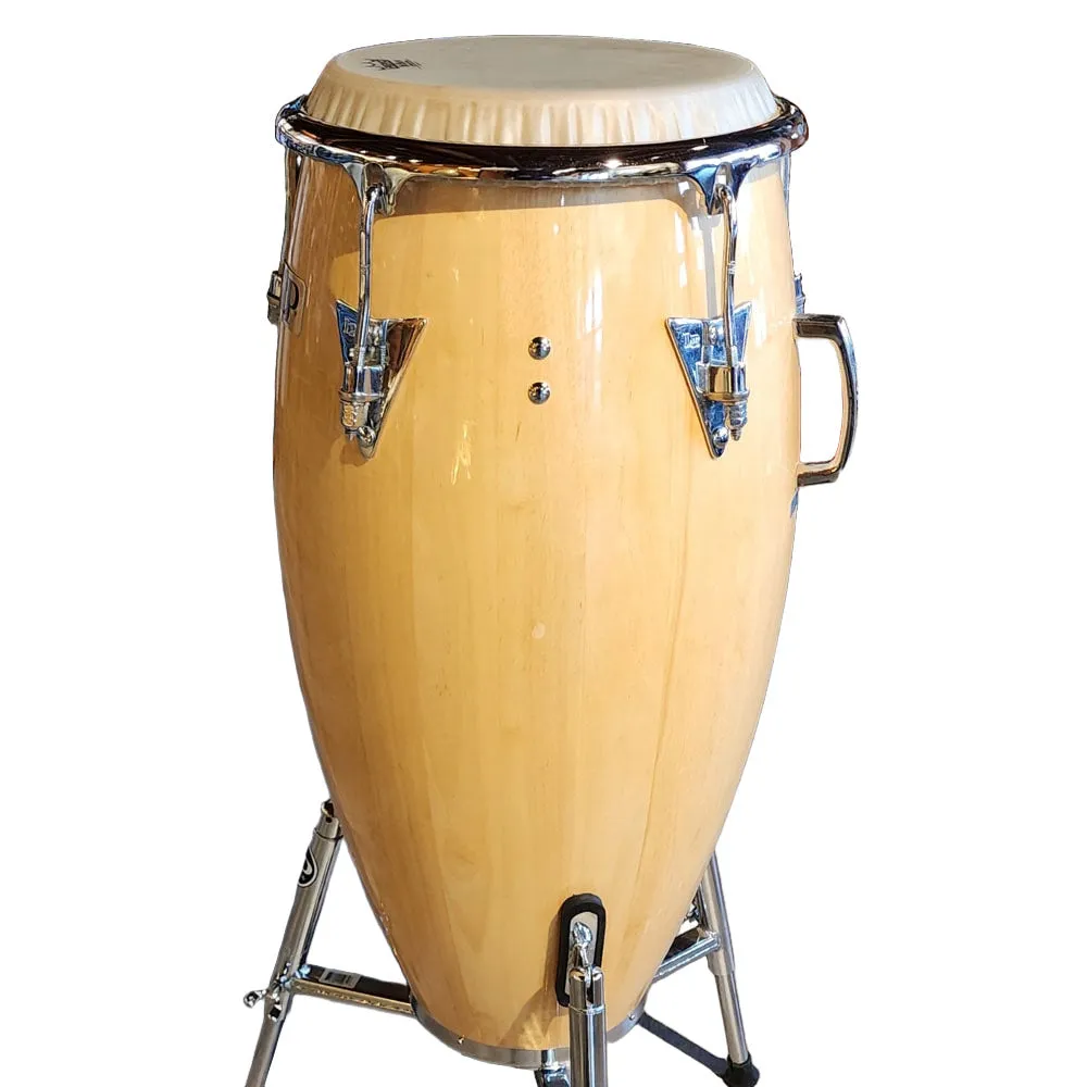 Used LP Classic Conga Drum w/ Bag & LP Super Conga Stand - Good