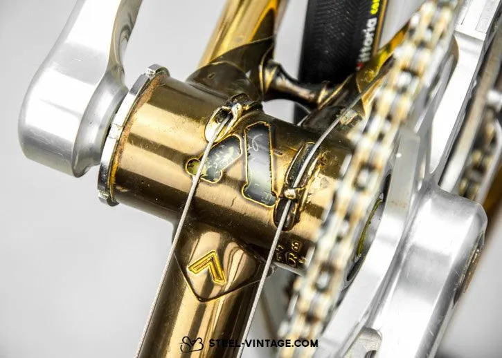 Vicini Oro Anniversary Gold Plated Bicycle Campagnolo 50th Anniversary