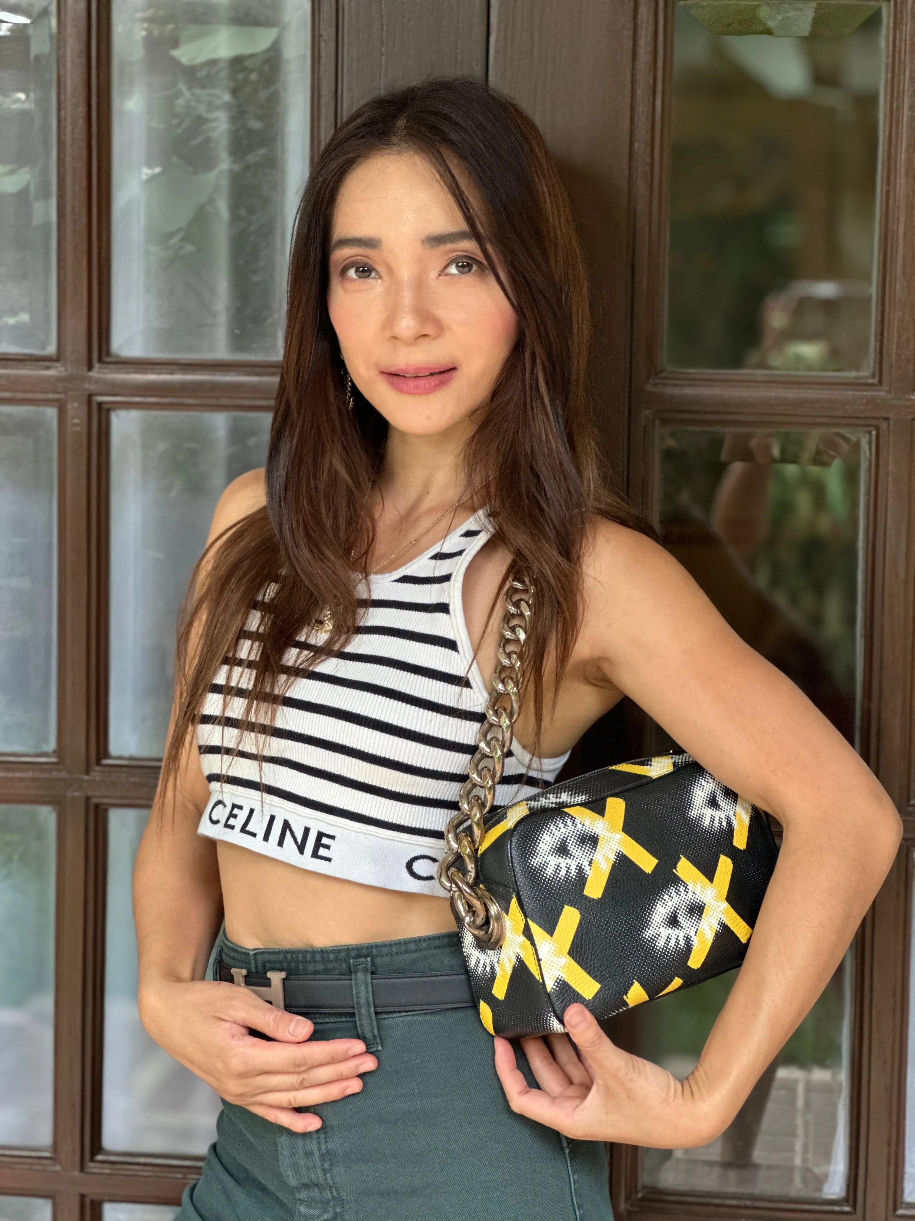 Vitello Daino Eye Inside Shoulder Bag