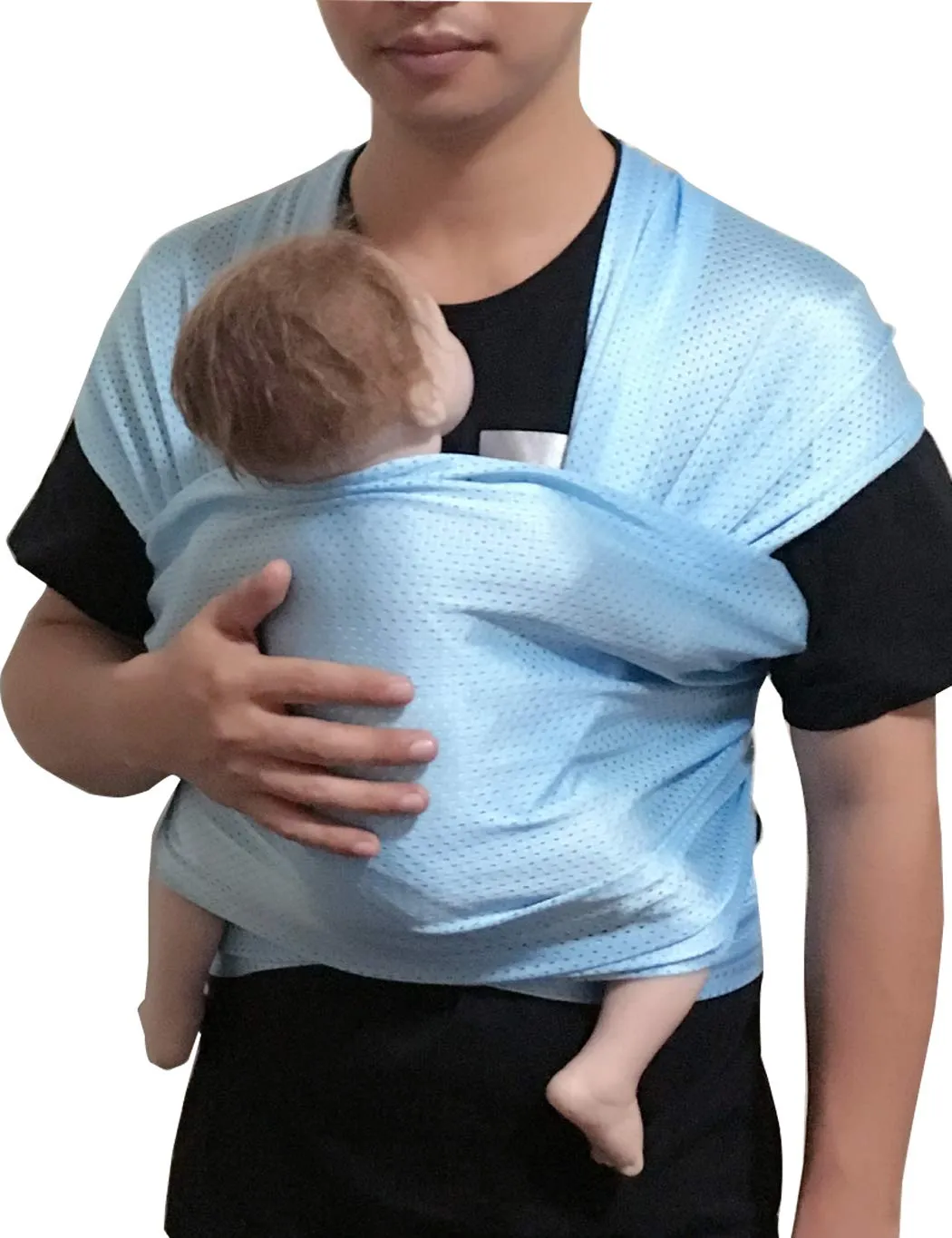 Vlokup Baby Wrap Water Sling Carrier Lake Blue