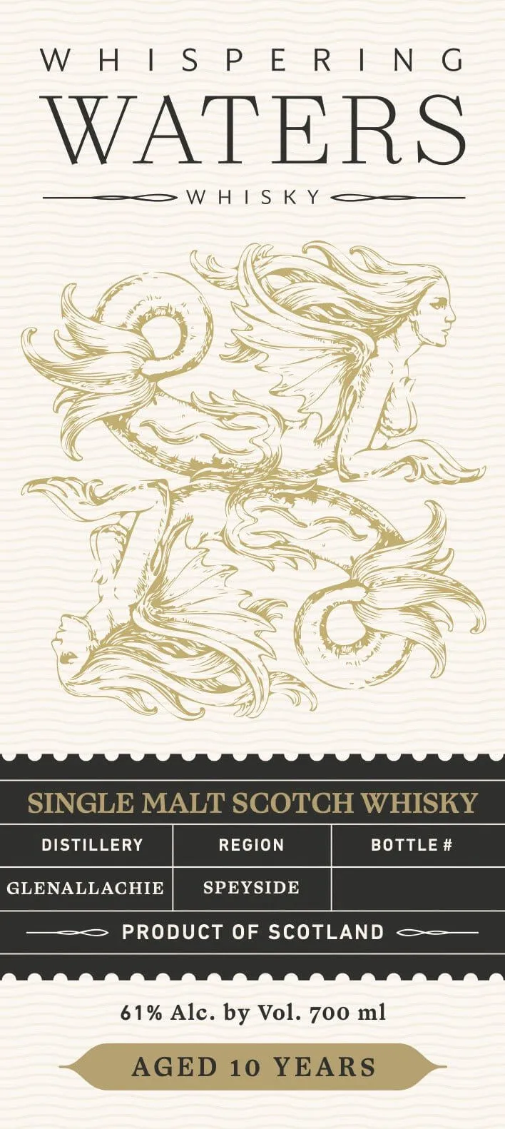 Whispering Waters Glenallachie 10 Year Old Single Malt Scotch Whisky 700ml