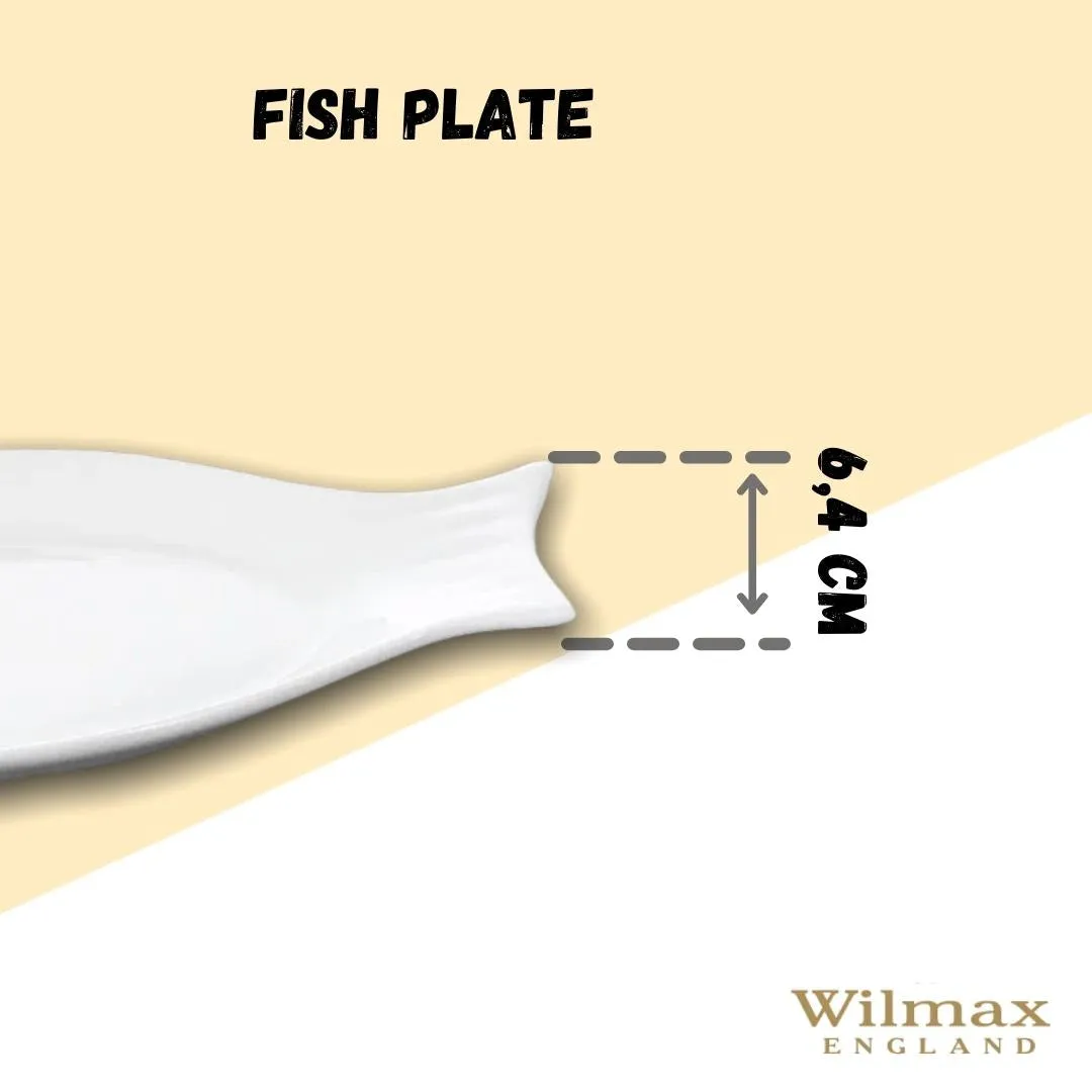 White Fish Plate 10" inch | 25.5 Cm