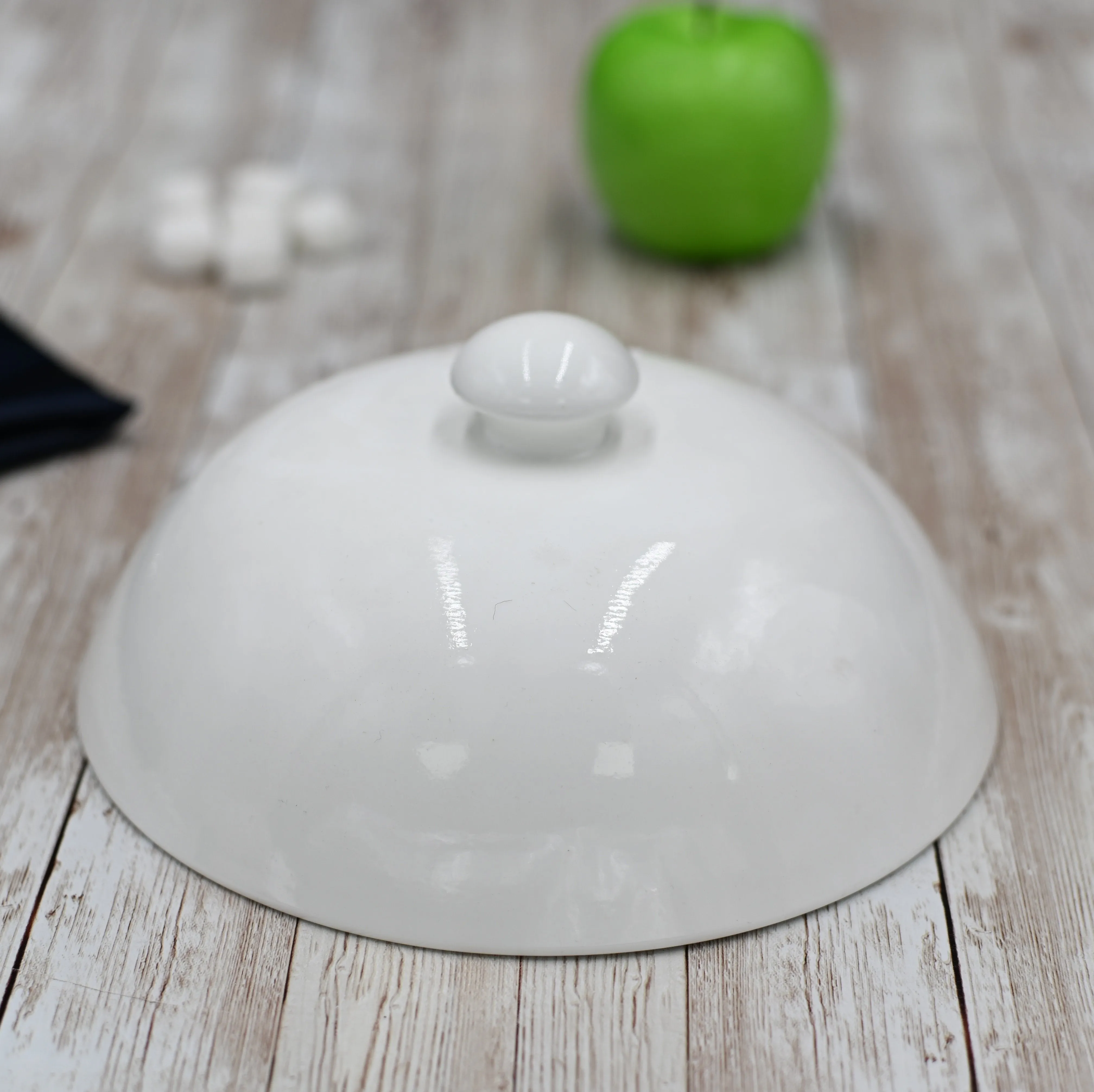 White Lid For Main Course 7" inch | 17.5 Cm