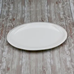 White Oval Platter 14" inch | 36 Cm