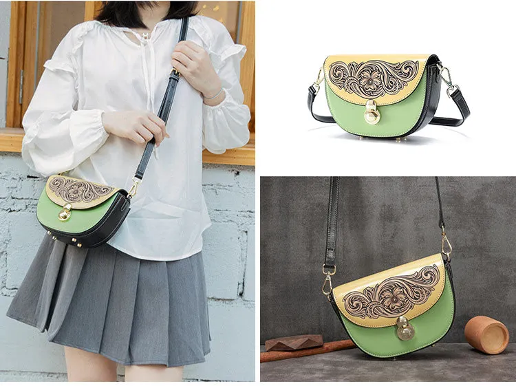 Womens Small Designer Crossbody Bags Green Shoulder Bag