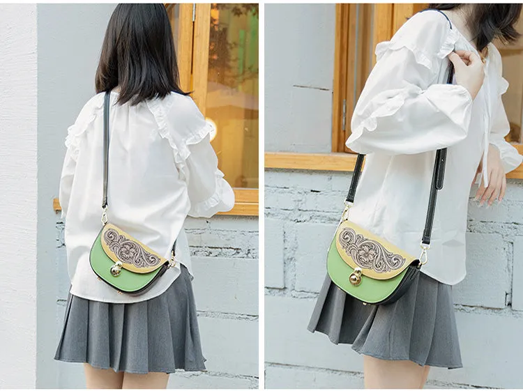 Womens Small Designer Crossbody Bags Green Shoulder Bag