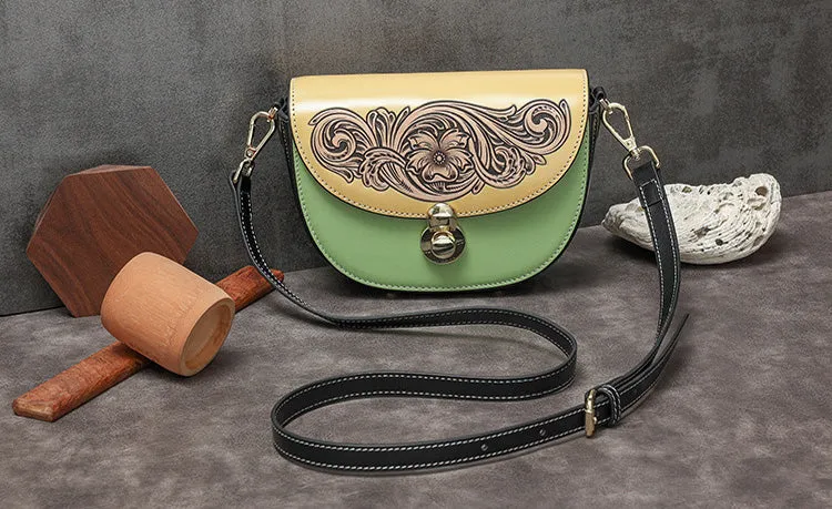 Womens Small Designer Crossbody Bags Green Shoulder Bag